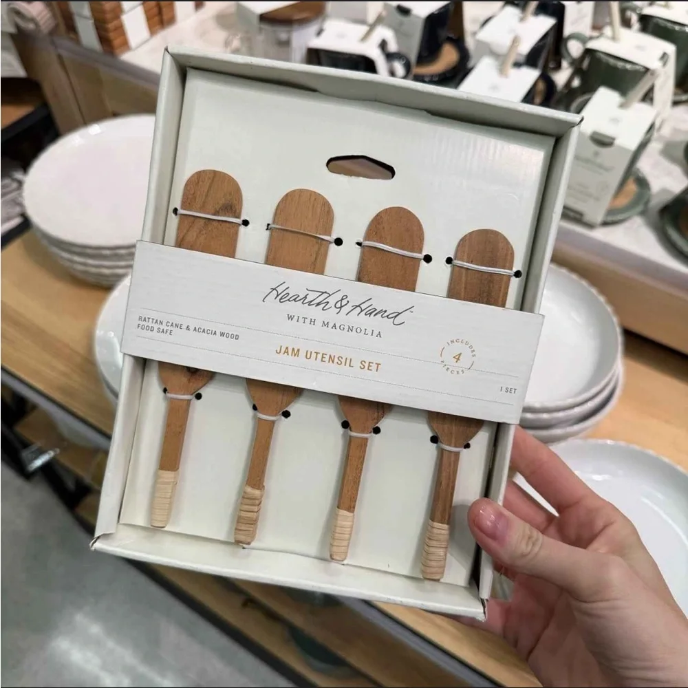 4pc Wood Jam Utensils - Hearth & Hand™ with Magnolia